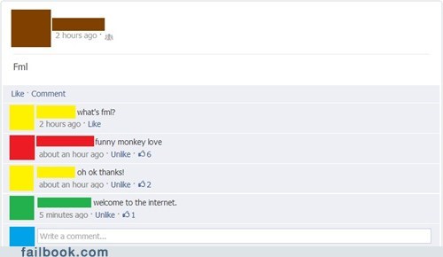 Welcome to the Internet.
