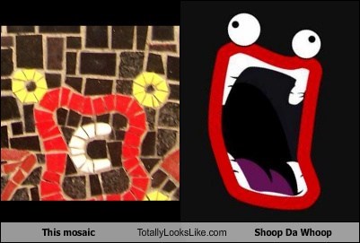 This Mosaic Totally Looks Like Shoop Da Whoop