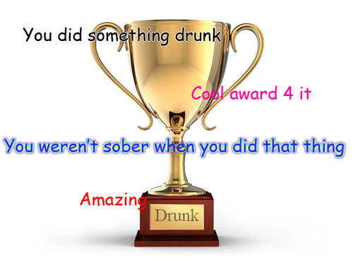 I've Nevr Wun An Award B4!