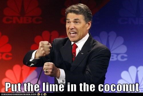 Put the lime in the coconut