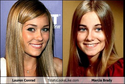 Lauren Conrad Totally Looks Like Maureen McCormick (Marcia Brady)