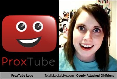 ProxTube Logo Totally Looks Like Overly Attached Girlfriend