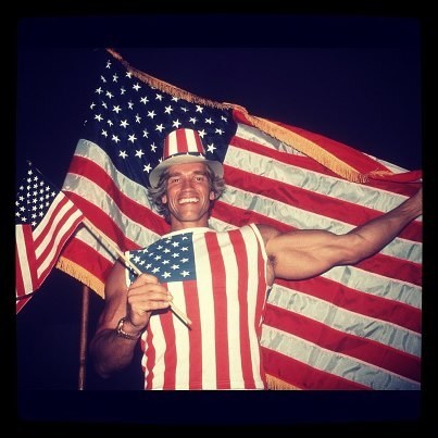 Arnold Schwarzenegger the Day He Became an American