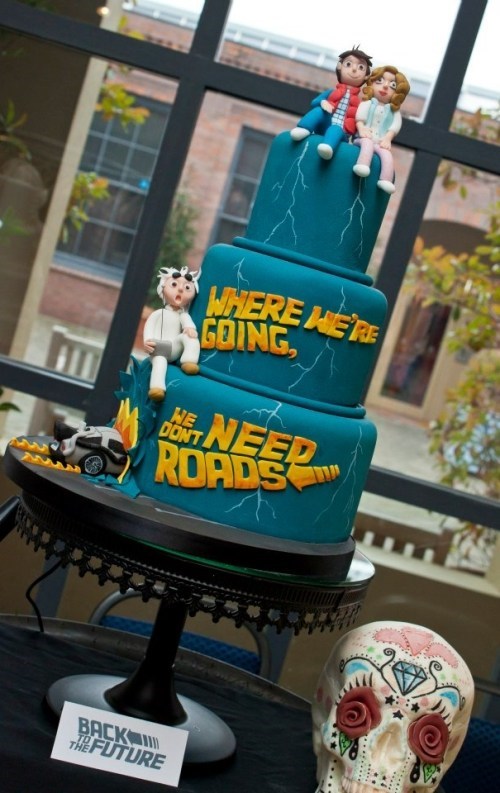 Back to the Future Wedding Cake