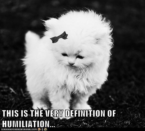 THIS IS THE VERY DEFINITION OF HUMILIATION...