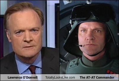 Lawrence O'Donnell Totally Looks Like The AT-AT Commander
