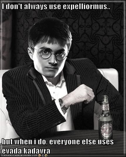 I don't always use expelliormus..  but when i do, everyone else uses evada kadavra