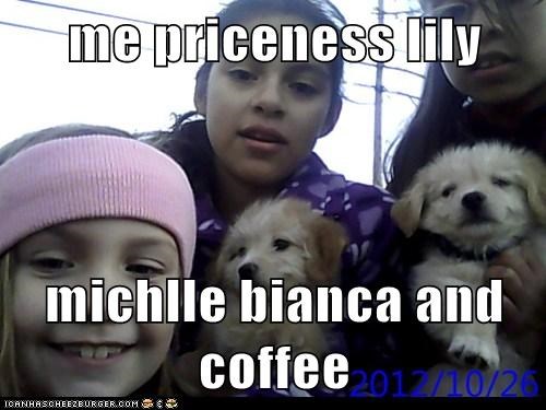 me priceness lily   michlle bianca and coffee