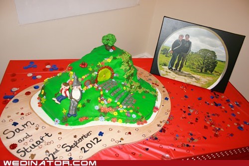 My Bag End Wedding Cake!