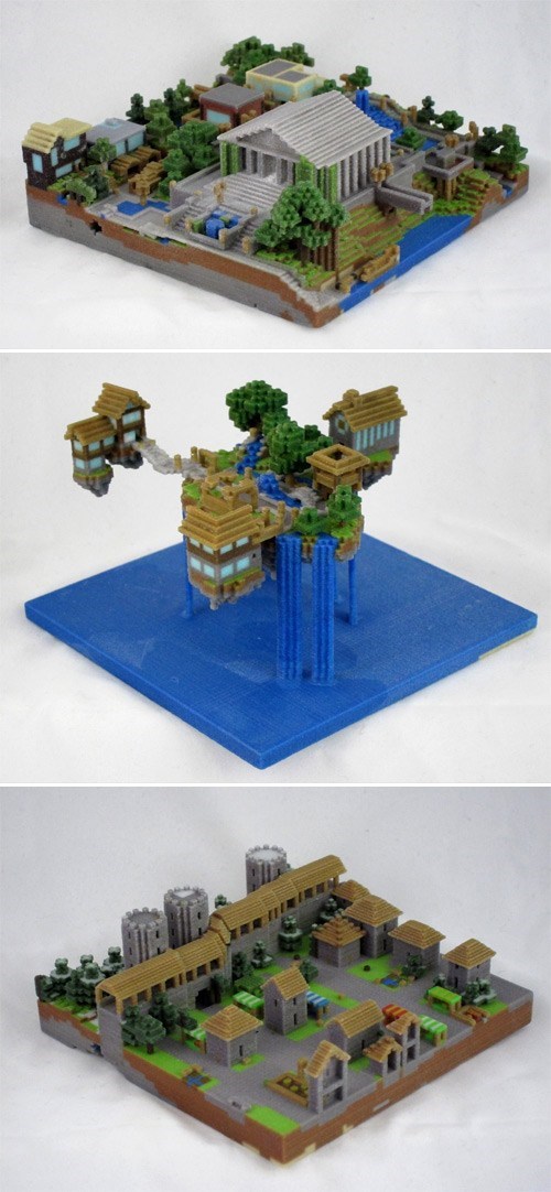 You Can Now Export Your Minecraft Construction into a 3D Print