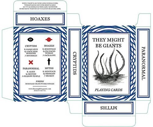 TMBG Cryptozoological Playing Cards