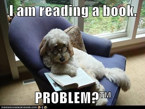 I am reading a book.  PROBLEM?™