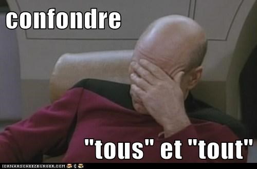 confondre   "tous" et "tout"