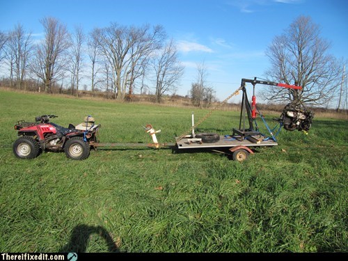 It's a... It's a... Umm... ATV... Crane Beast... Thing?