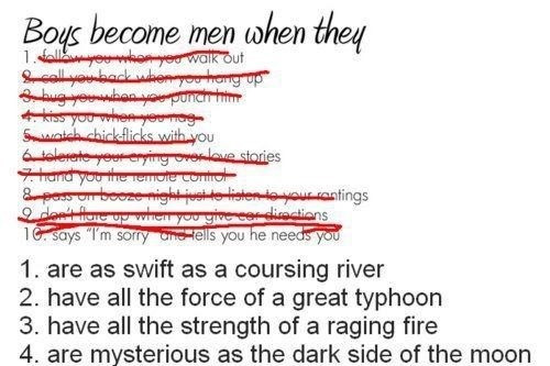 Somehow I'll Make a Man Out of You 