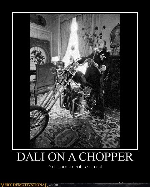 DALI ON A CHOPPER
