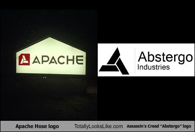 Apache Hose Logo Totally Looks Like Assassin's Creed "Abstergo" Logo