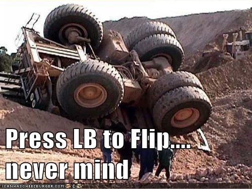 Press LB to Flip.... never mind