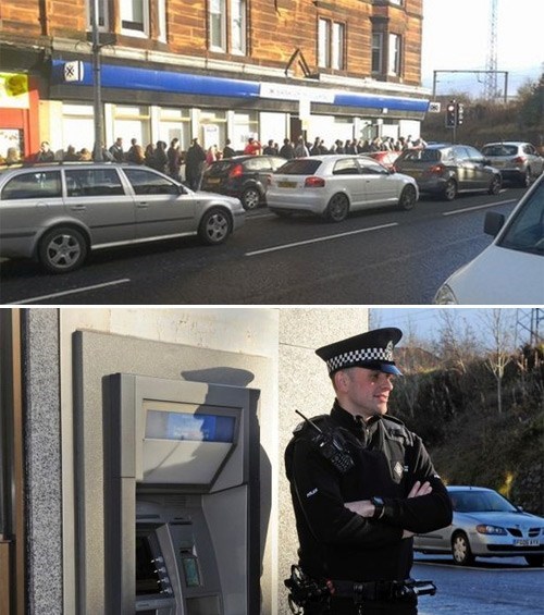 A Broken ATM in Scotland Accidentally Double Pays Customers