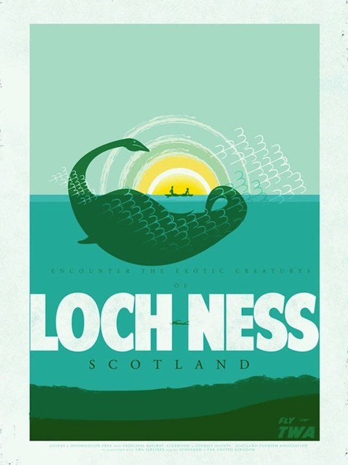 Travel Posters to Entice Your Cryptozoological Tendencies 