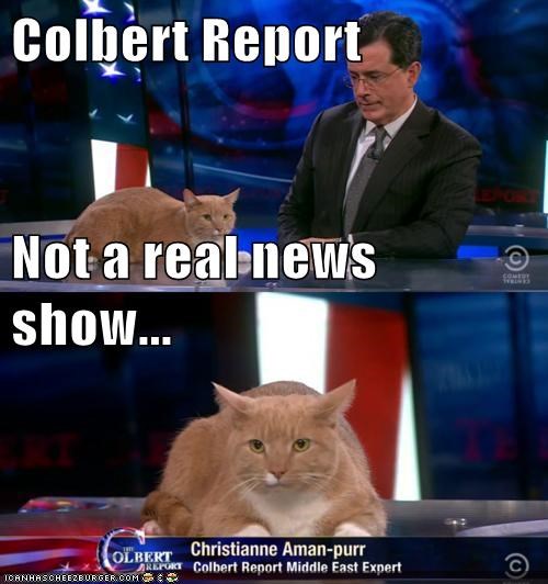 Colbert Report Not a real news show...