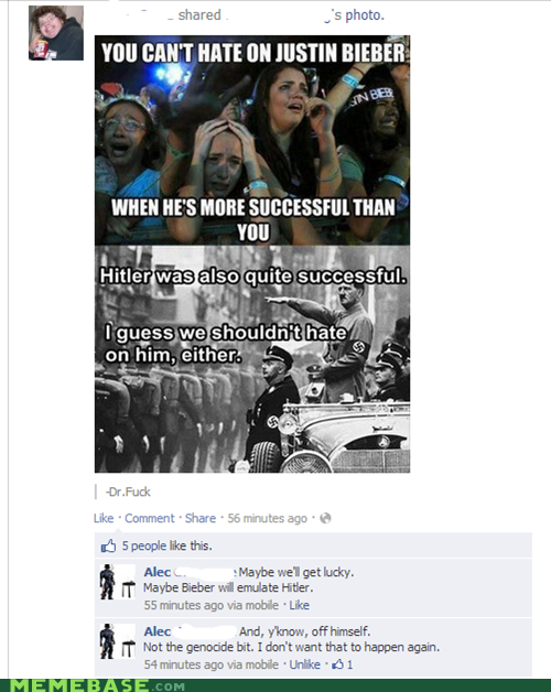 Bieber Could Be the New Hitler