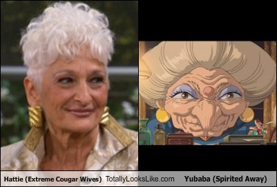 Hattie Wiener (Extreme Cougar Wives) Totally Looks Like Yubaba (Spirited Away)