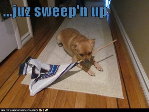...juz sweep'n up