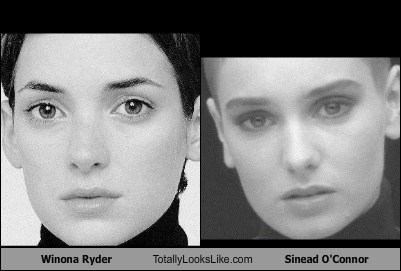 Winona Ryder Totally Looks Like Sinead O'Connor