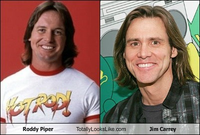 Roddy Piper Totally Looks Like Jim Carrey