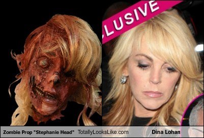 Zombie Prop "Stephanie Head" Totally Looks Like Dina Lohan