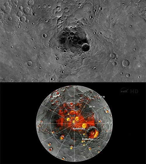 Ice Water Found on Mercury!