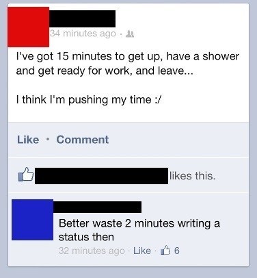 There's Always Time for Status Updates