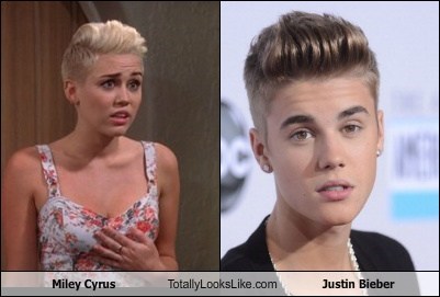 Funny Wildlife Photos on Miley Cyrus Totally Looks Like Justin Bieber   Cheezburger