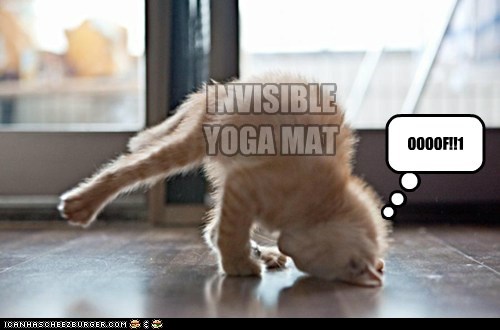 Invisible yoga mat