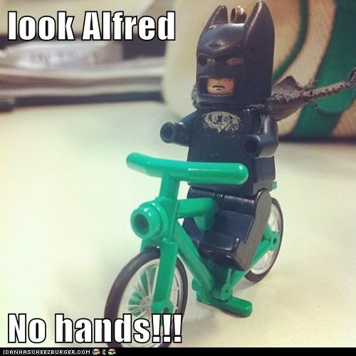 look Alfred  No hands!!!