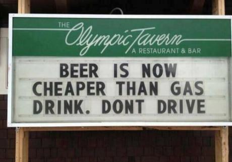 More Importantly, We Don't Have to Drink Gasoline Anymore!