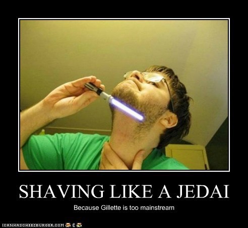 Shaving like a Jedai