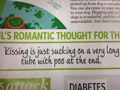 And Now Kissing Has Been Ruined Forever