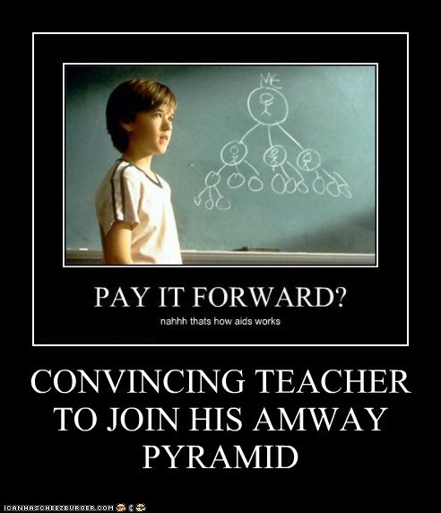 CONVINCING TEACHER TO JOIN HIS AMWAY PYRAMID