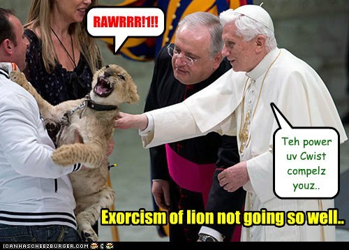 Score: LION/debil 1 - Pope 0