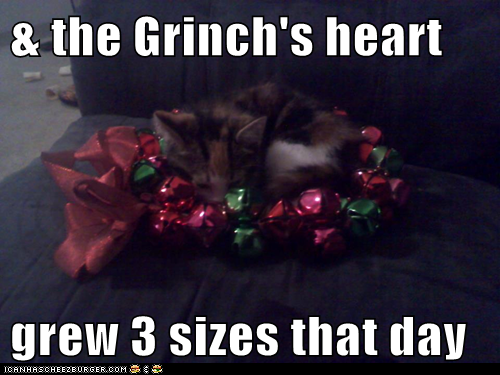 & the Grinch's heart  grew 3 sizes that day