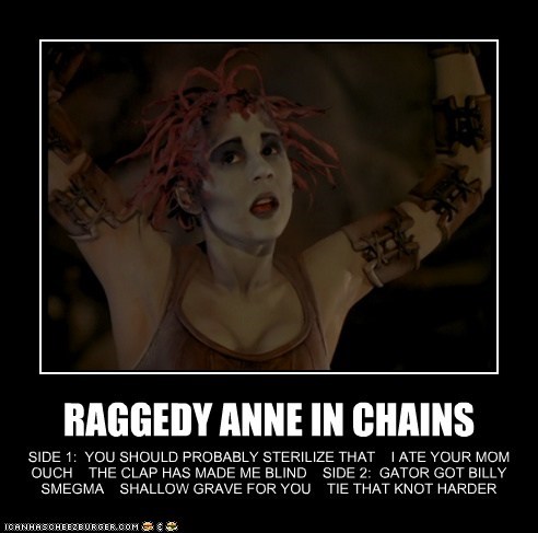 RAGGEDY ANNE IN CHAINS