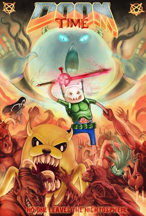 Fan Art of the Day: Adventure Time Meets DOOM