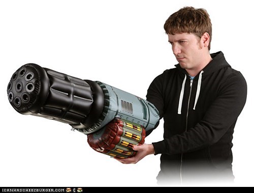 Inflatable Minigun Arm
