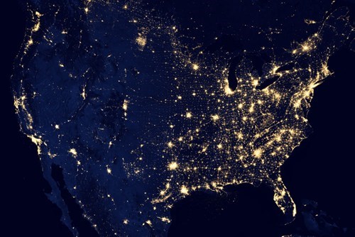 This is What the United States Looks Like at Nighttime