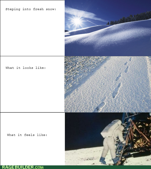 One Small Step in Snow...