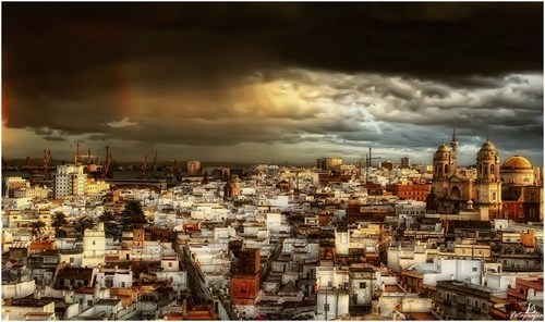 A Storm Over Cadiz, Spain