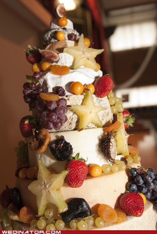 It is Our Cheese Wedding Cake