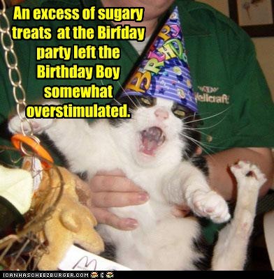 An excess of sugary treats